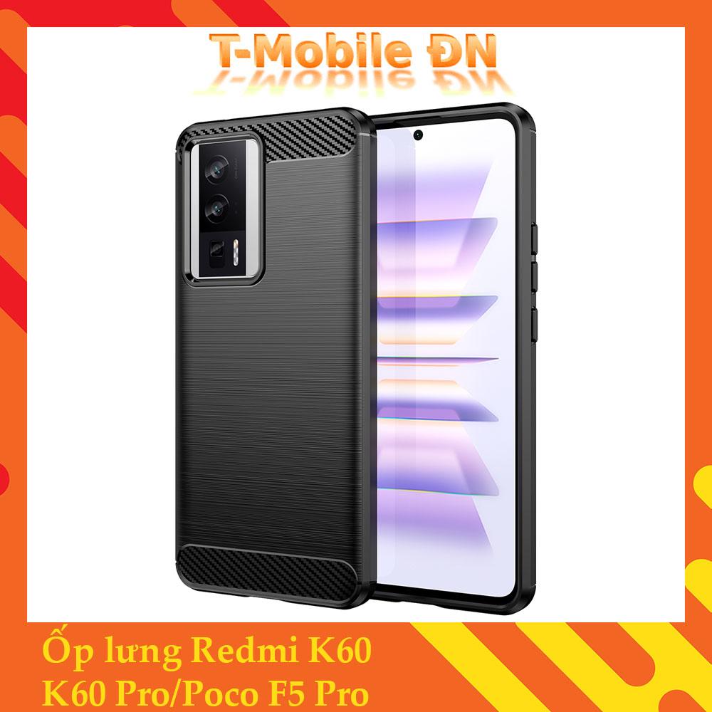 Ốp lưng cho Xiaomi Redmi K60 Pro,Poco F5 Pro silicone mềm Carbone phay xước chống sốc chống vân tay