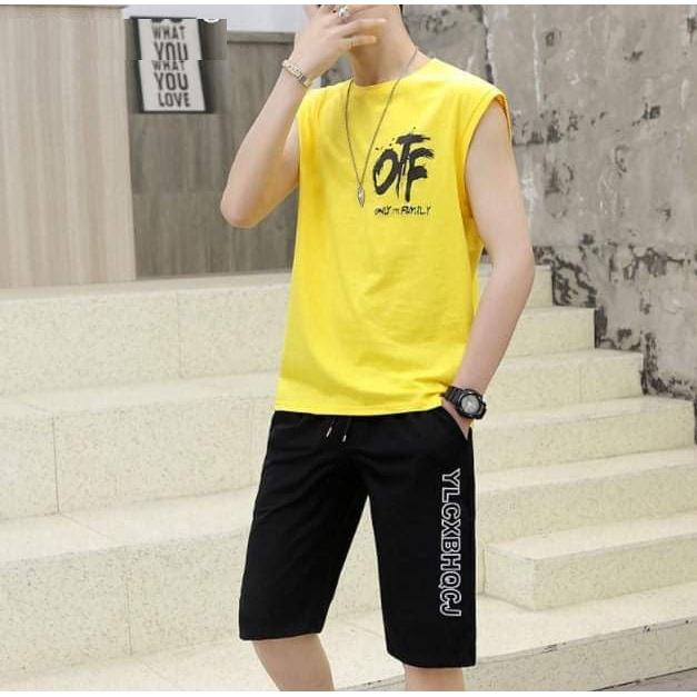 BỘ ĐỒ NAM CHỮ OFF THUN COTTON - T3