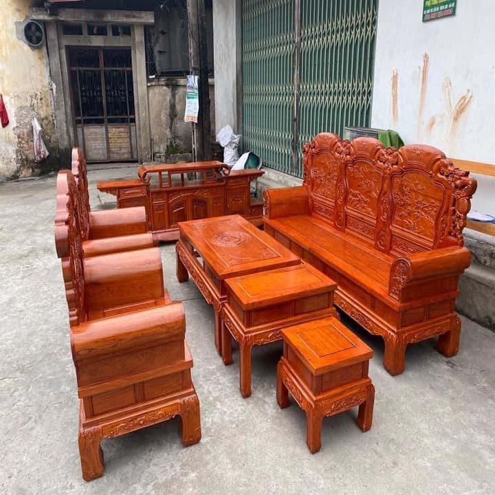 bộ bàn ghế khổng tử gỗ hương đá