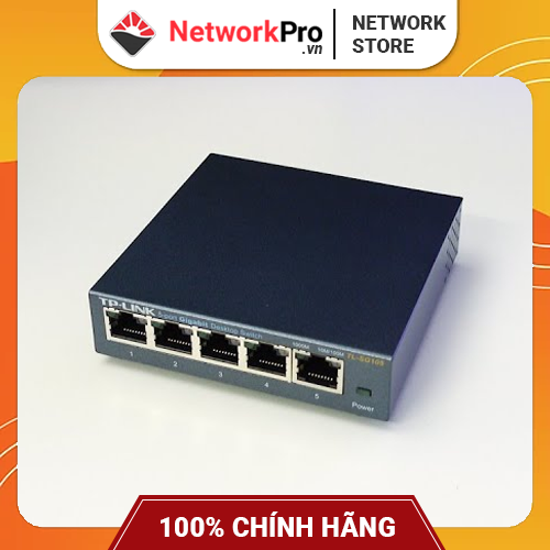 Switch TP-Link TL-SG105 Gigabit Hàng Chính Hãng - 5 cổng RJ45 10/100/1000Mbps, Vỏ Kim Loại