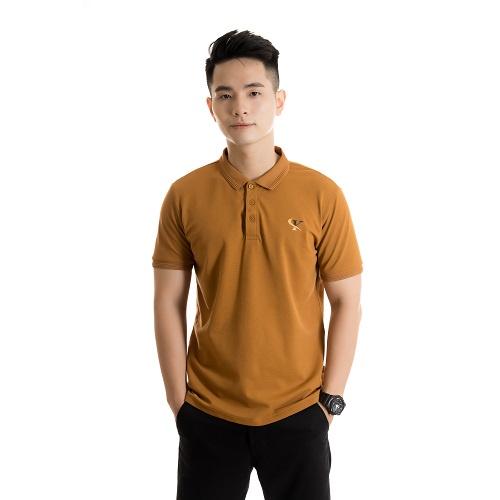 Áo polo nam in logo King Luxury bo gân cotton cá sấu cổ bẻ tay ngắn PL09