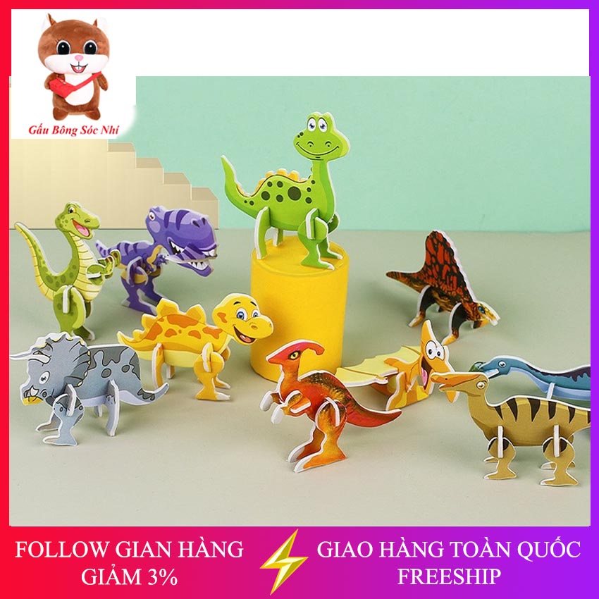 Đồ chơi xếp hình mini cho bé, lắp ghép 3D phù hợp làm quà tặng trẻ em, giúp các bé thỏa sức sáng tạo