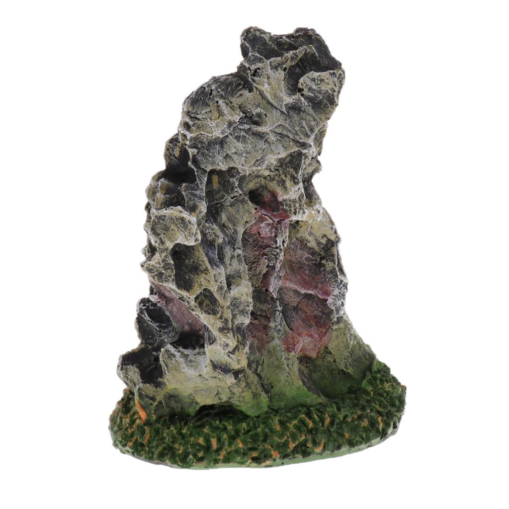 Resin Artificial Mountain Ornament Aquarium Fish Tank Landscape Decoration