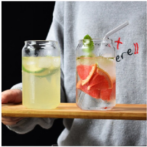 Ly Thủy Tinh Glass Can 370ml | Thủy Tinh Cao Cấp