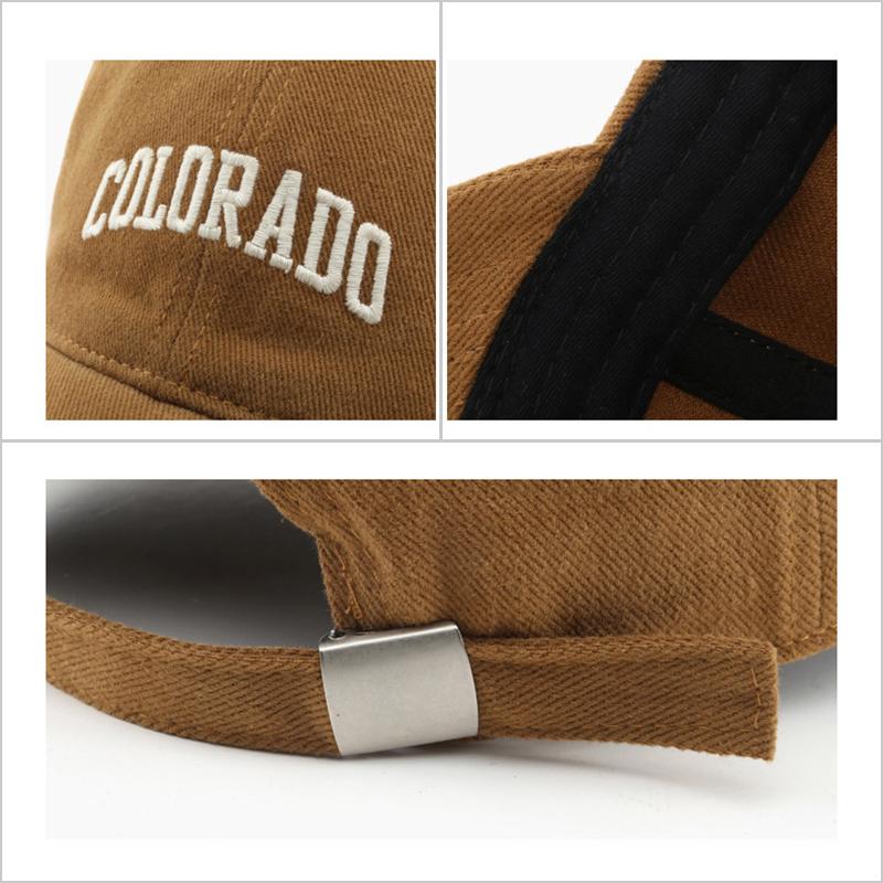 SLECKTON Cotton Mũ Lưỡi Trai Bóng Chày Cho Nữ Và Nam Thêu Chữ “COLORADD” Mũ Chống Nắng Mùa Hè Nón Snapback Thời Trang Unisex Color: Beige Size: Adjustable