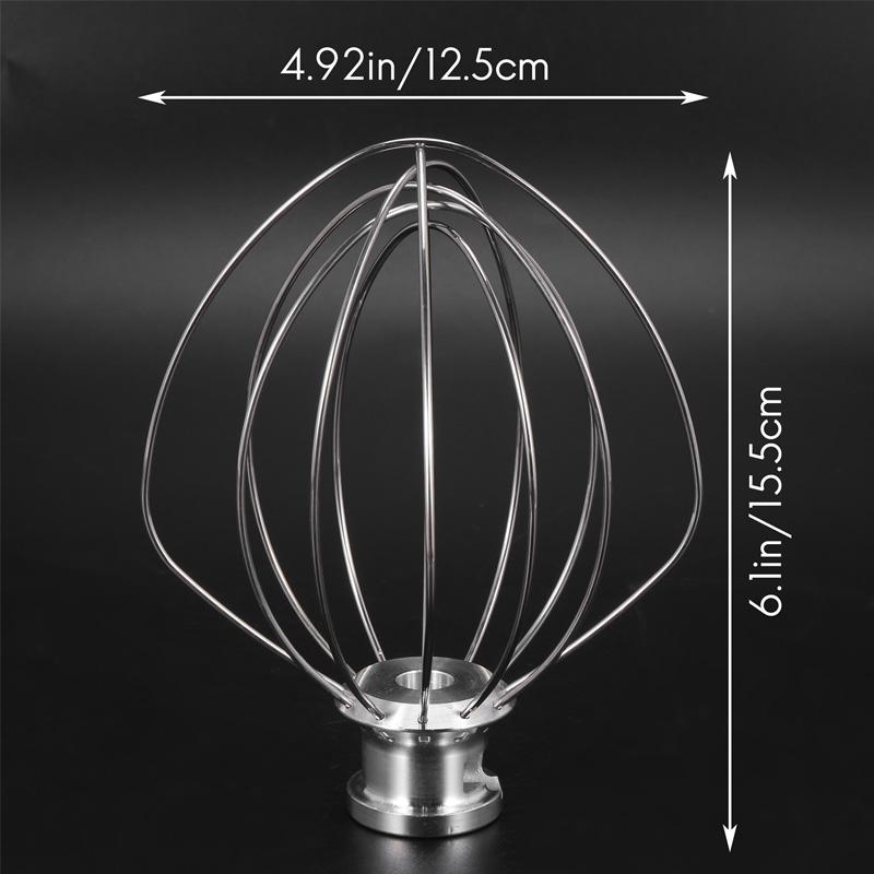 Đồng Hồ Nam Dây Thép Không Gỉ Bóng Dây Roi Phối Đính Kèm Cho Kitchenaid K45Ww 9704329 Bột Bánh Bóng Đánh Kem Trứng Dụng Cụ Nhà Bếp