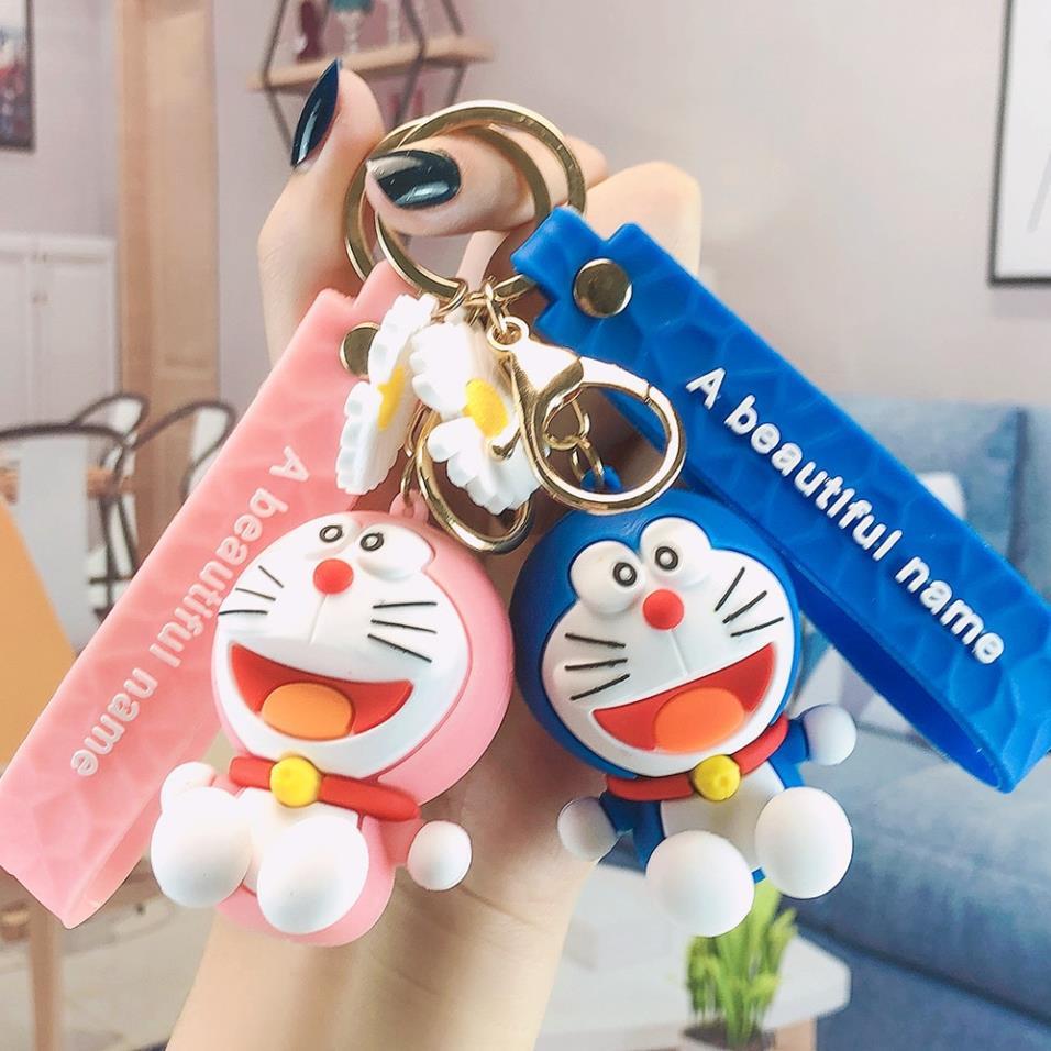 Móc khóa hình mèo máy Doraemon hoạt hình đáng yêu