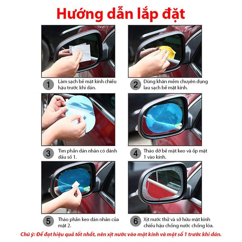 Bộ 2 miếng dán chống nước cho kính ô tô xe máy