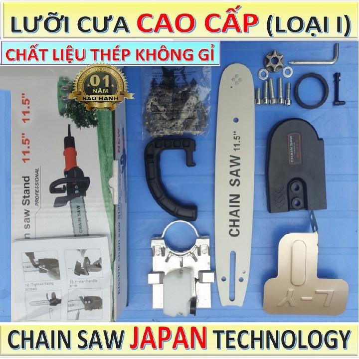 Lam xích lưỡi cưa gắn máy mài máy cắt, tra dầu tự động Chain Saw 11.5