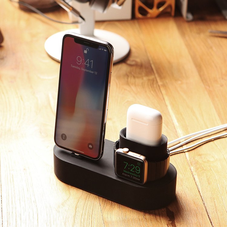 Đế sạc Elago 3 in 1 cho Apple Watch, Airpods và iPhone - Hàng Chính Hãng