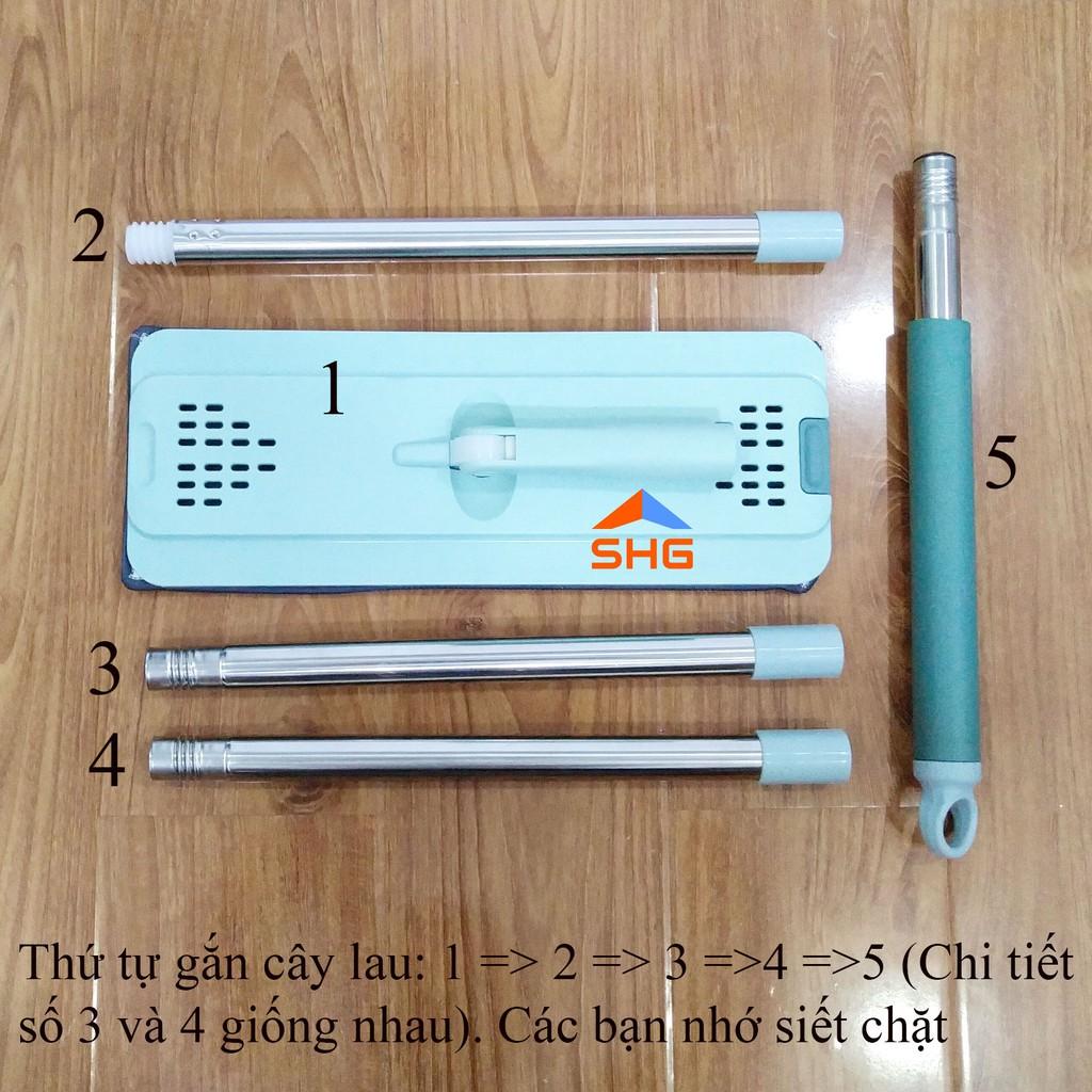 BỘ LAU NHÀ MĂM CHỮ NHẬT DÁNG ELIP CAO CẤP, HAI NGĂN GIẶT VÀ VẮT ĐỘC LẬP, LAU CỰC KHÔ, CƯC SẠCH