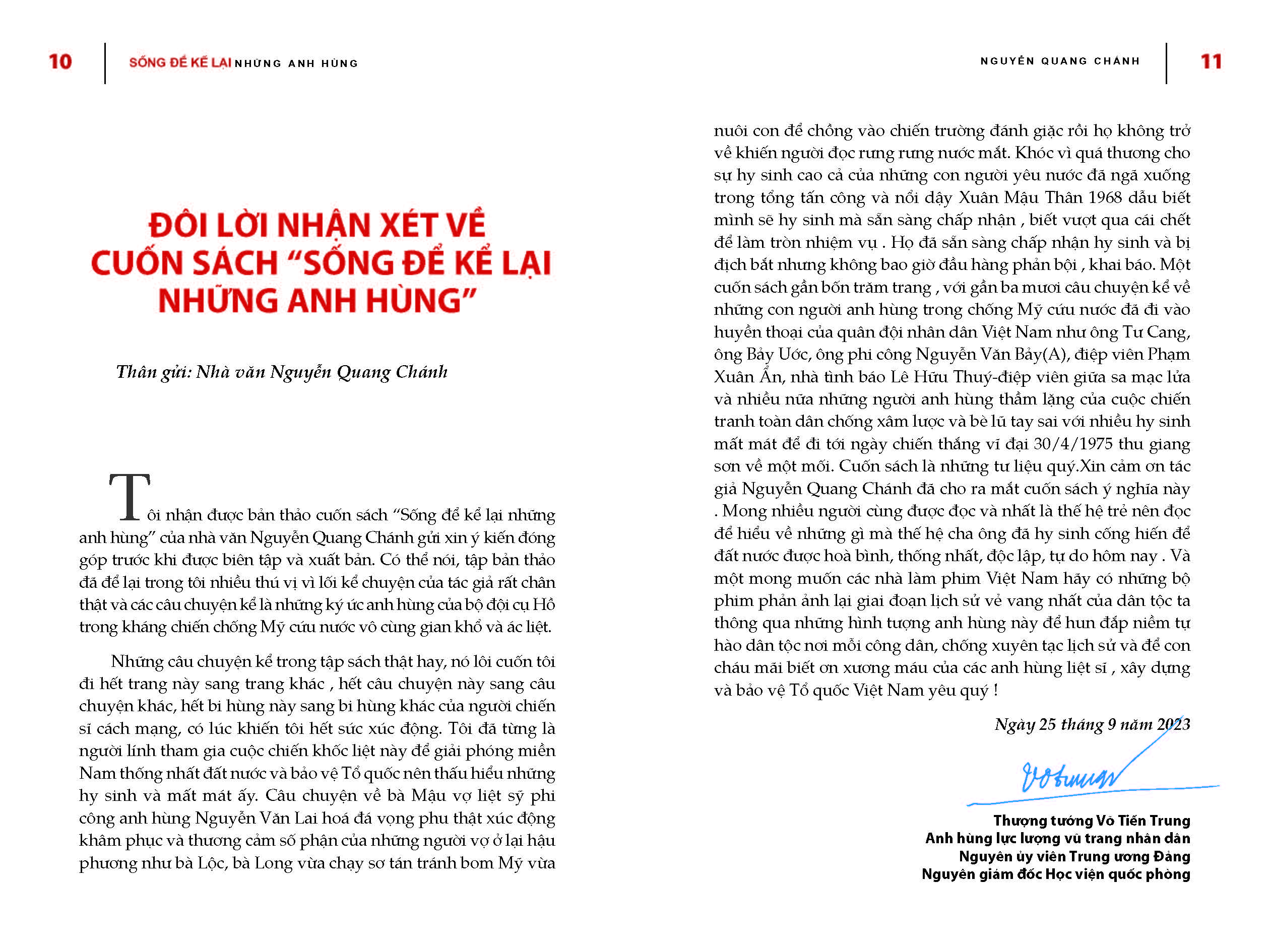 SỐNG ĐỂ KỂ LẠI NHỮNG ANH HÙNG - Câu Chuyện Cảm Động Về Những Người Anh Hùng Cao Thượng, Bình Dị, Sống Mãi Trong Lòng Dân