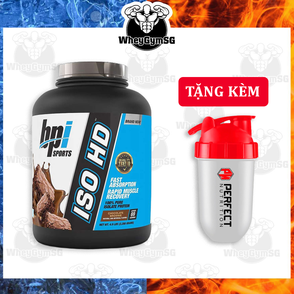 BPI Sport Iso HD Whey Iso HD Sữa Tăng Cơ Bắp 100% Pure Whey Isolate Protein 5 Lbs (2.34Kg) - USA