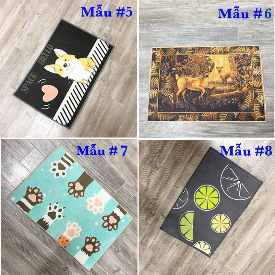 []THẢM LAU CHÂN 3D CHỐNG TRƠN TRƯỢT 40x60CM