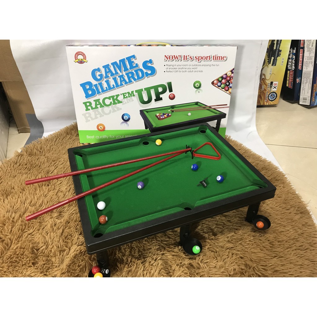 Bàn bida mini, bàn billiards snooker mini nhiều kích cỡ đồ chơi giải trí dành cho bé