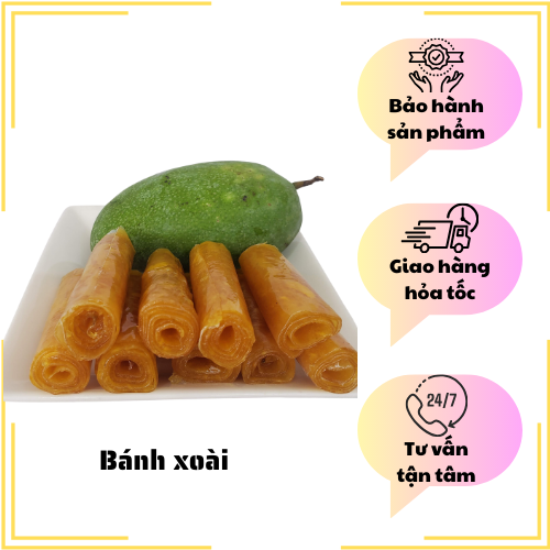 Đặc Sản Nha Trang - Bánh Xoài Nha Trang, Loại Vàng Dẻo, Bánh Hình Vuông Có Thêm Mạch Nha, Thơm Thơm - Seavy Gói 200g