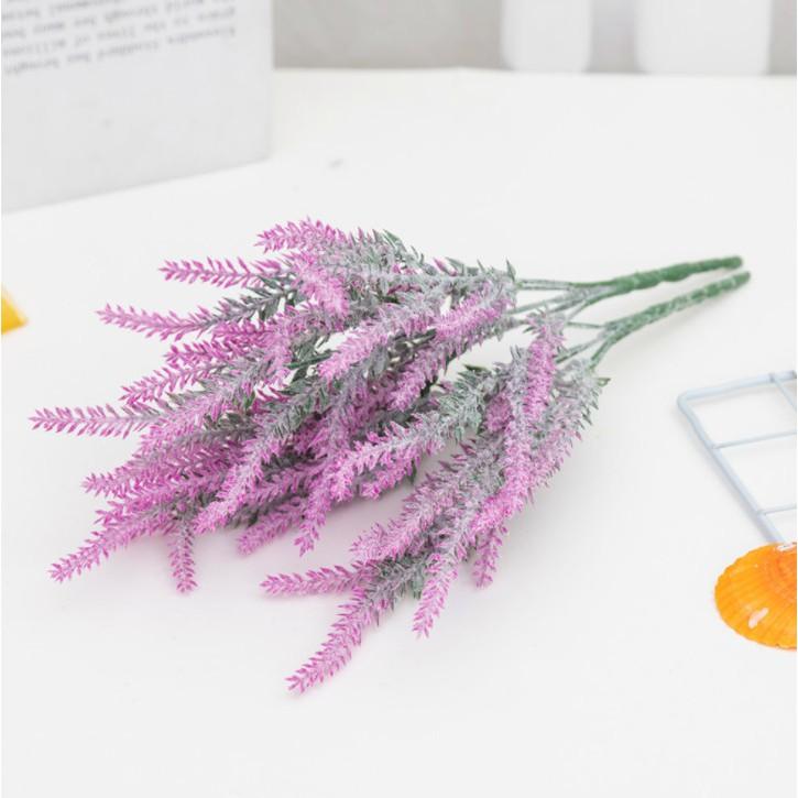 Hoa lavender giả 5 nhánh  trang trí phòng siêu xinh 38cm