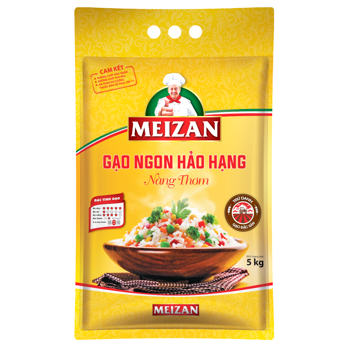 Túi Gạo Meizan Nàng Thơm 5kg