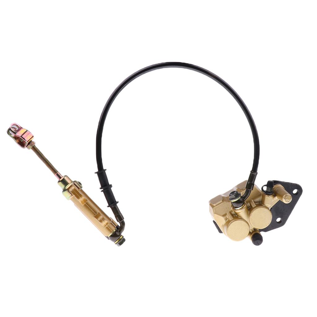 Motorcycle Rear Hydraulic Brake Assembly Cylinder Caliper for 110cc Dirt Bike