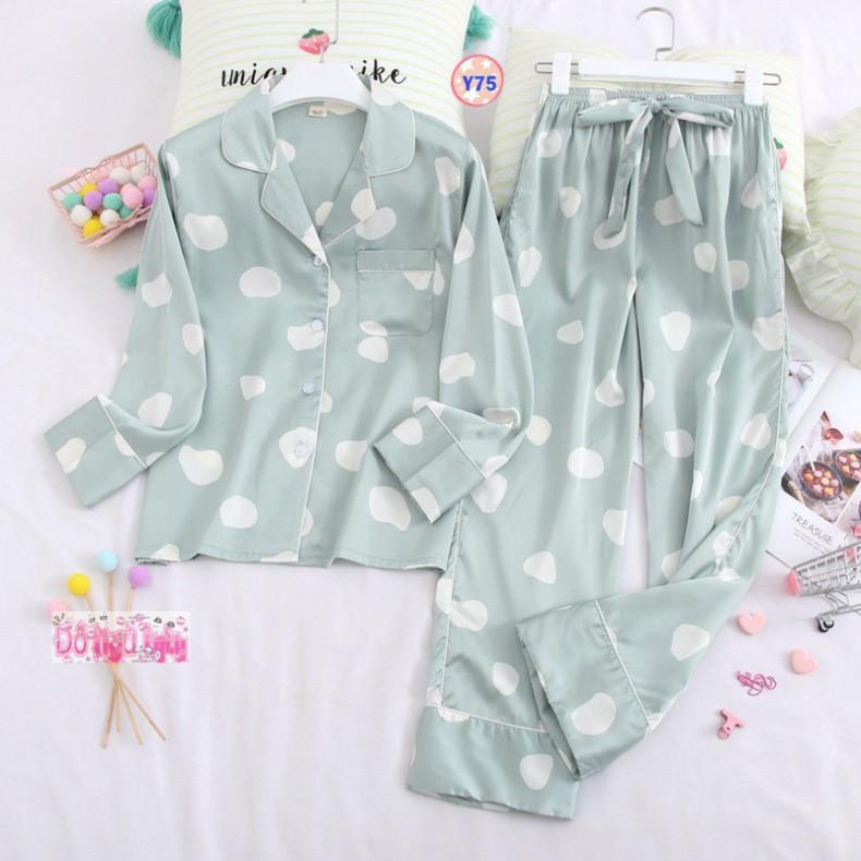 Pijama Lụa Dài Tay Cao Cấp Y75