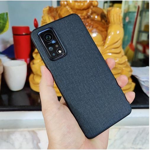 Ốp lưng Mi 10T Pro 5G vân vải Jean chống bám vân tay