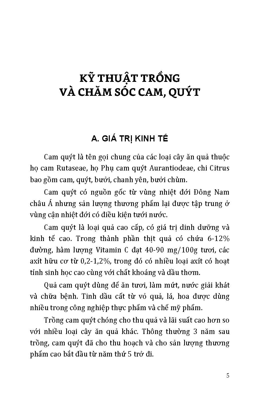 Kỹ Thuật Trồng, Chăm Sóc Cho Năng Suất Cao: Cam, Quýt, Bưởi, Táo, Na, Hồng