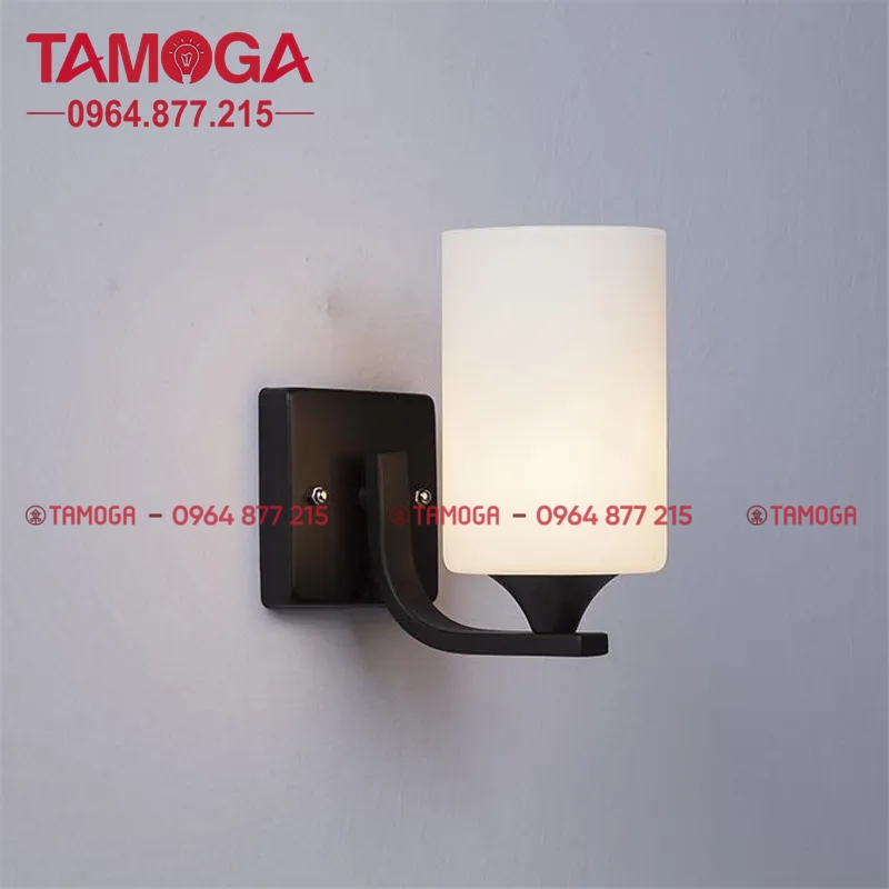 Đèn treo tường trang trí TAMOGA BRADU 8006 Màu Đen + Tặng kèm bóng led AS Vàng