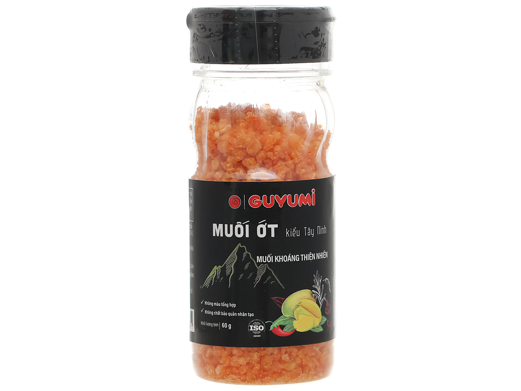 Muối ớt kiểu tây ninh Guyumi dùng chấm trái cây, rau củ luộc 60g