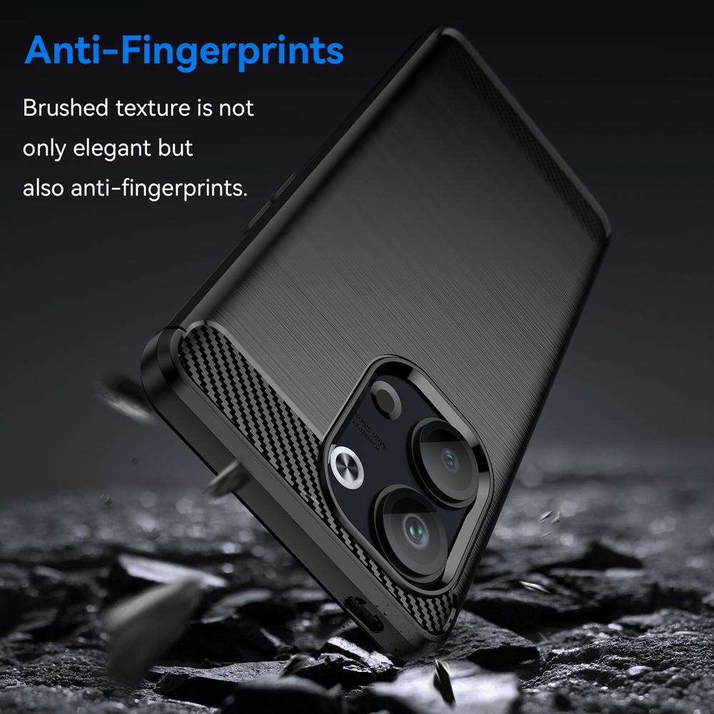 Ốp lưng cho Oppo Reno9 Reno 9 Pro 5G silicone mềm Carbone phay xước chống sốc chống vân tay