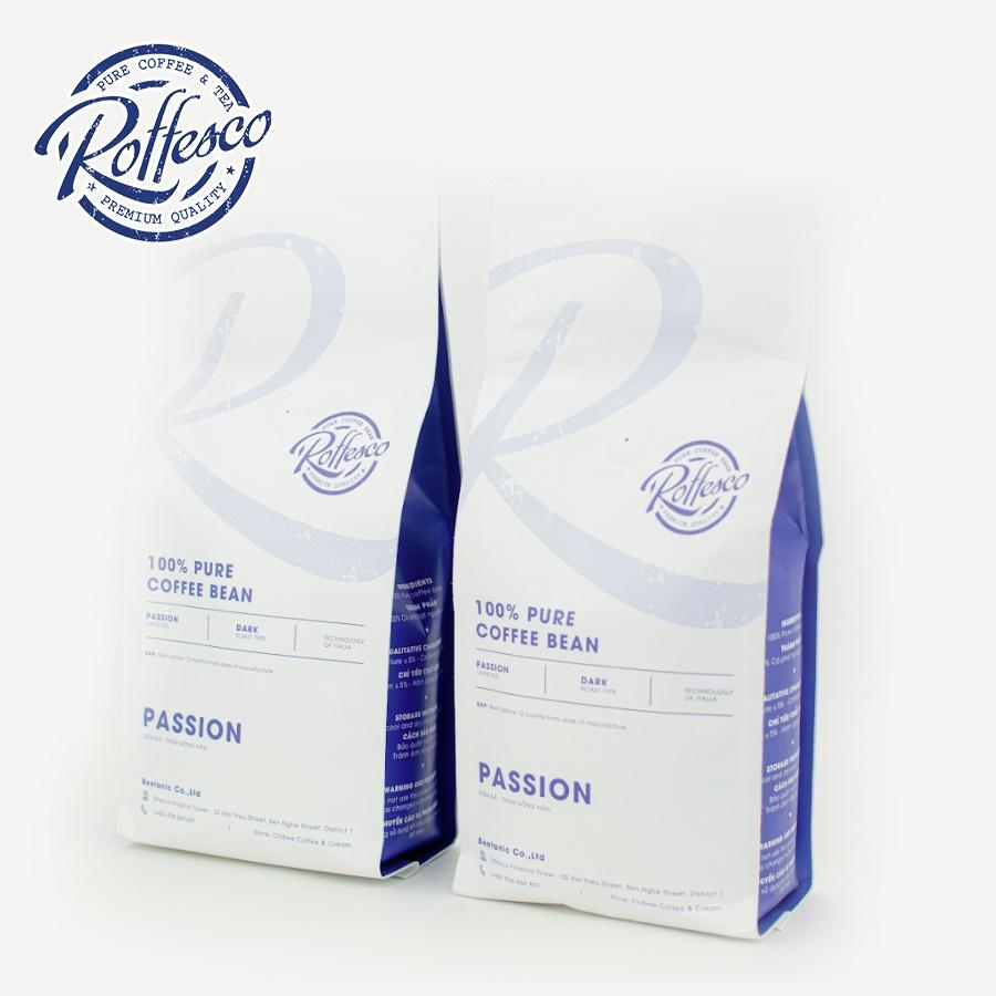 Bộ Combo 2 Cà Phê Bột ROFFESCO PASSION Là Thức Uống Tuyệt Vời Mỗi Buổi Sáng Túi 500g