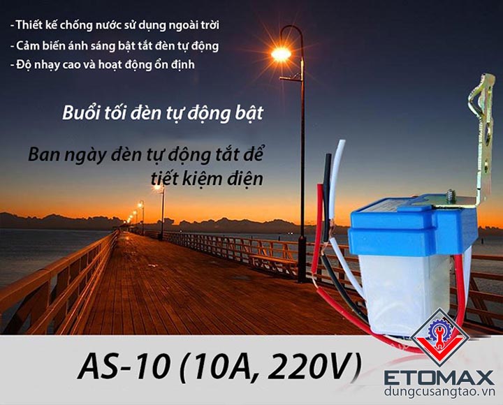 Công tắc cảm biến ánh sáng AS-10