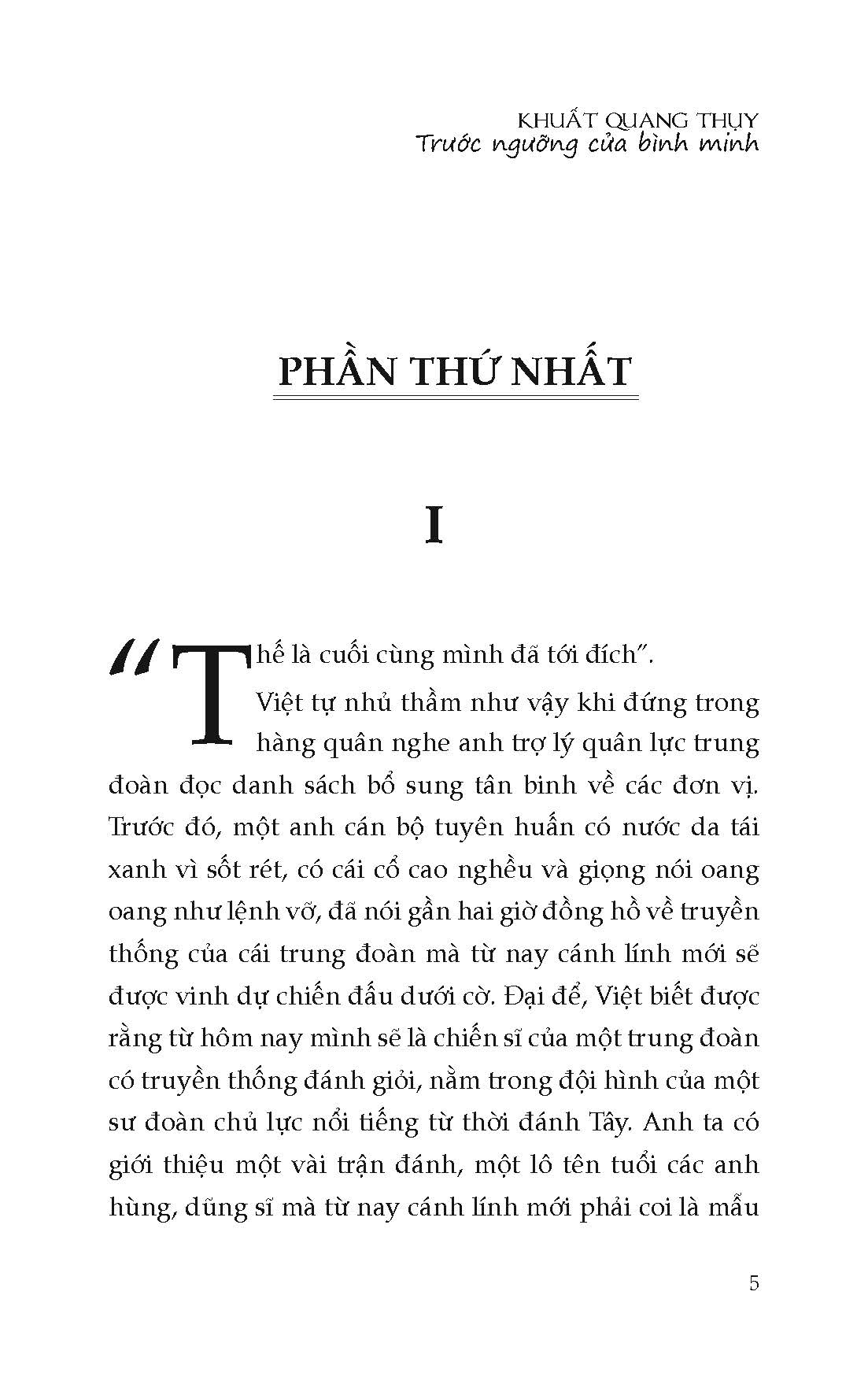 Trước Ngưỡng Cửa Bình Minh