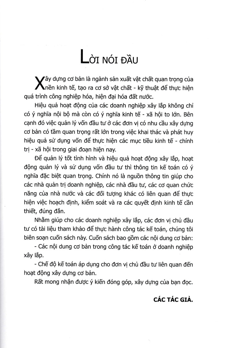 Hướng Dẫn Thực Hành Kế Toán Doanh Nghiệp Xây Lắp Và Chế Độ Kế Toán Đơn Vị Chủ Đầu Tư_KT