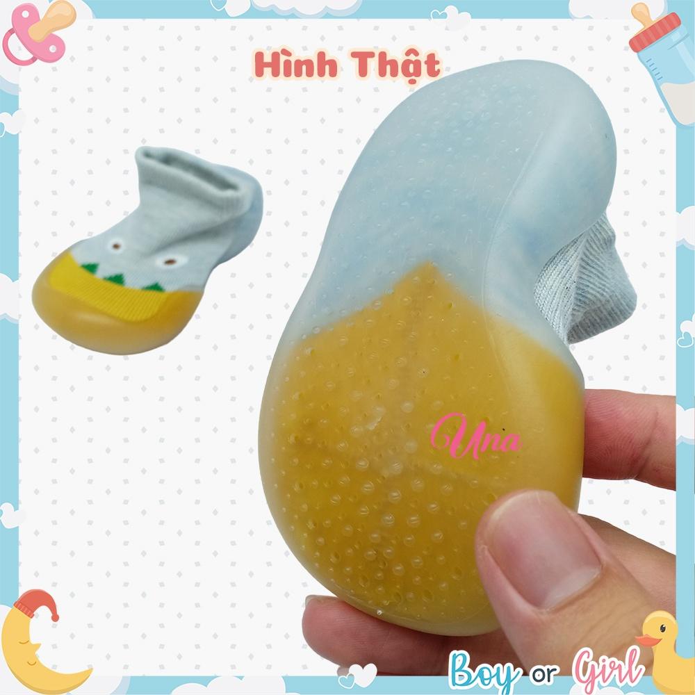 Giày Tập Đi Cho Bé Trai Bé Gái Chống Trượt Đế Mềm Mại U05 Xanh Nhạt