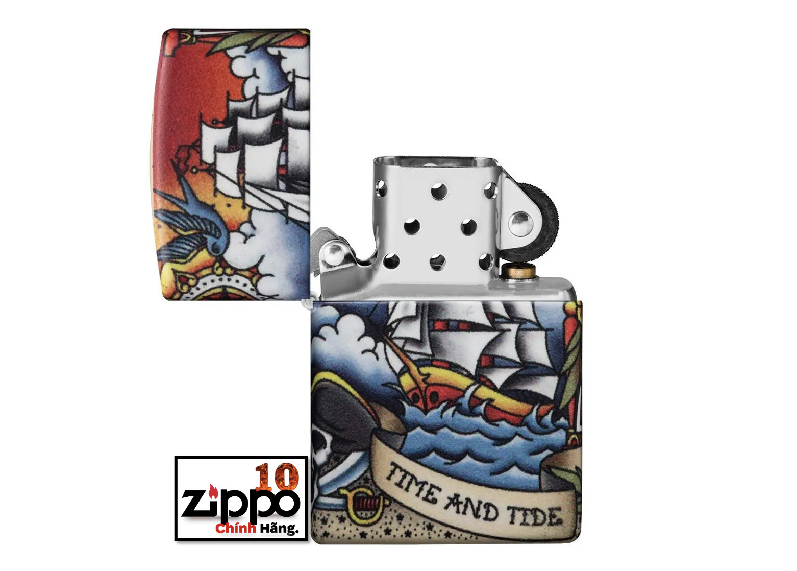Bật lửa Zippo 49532 Nautical Tattoo Design - Chính hãng 100%