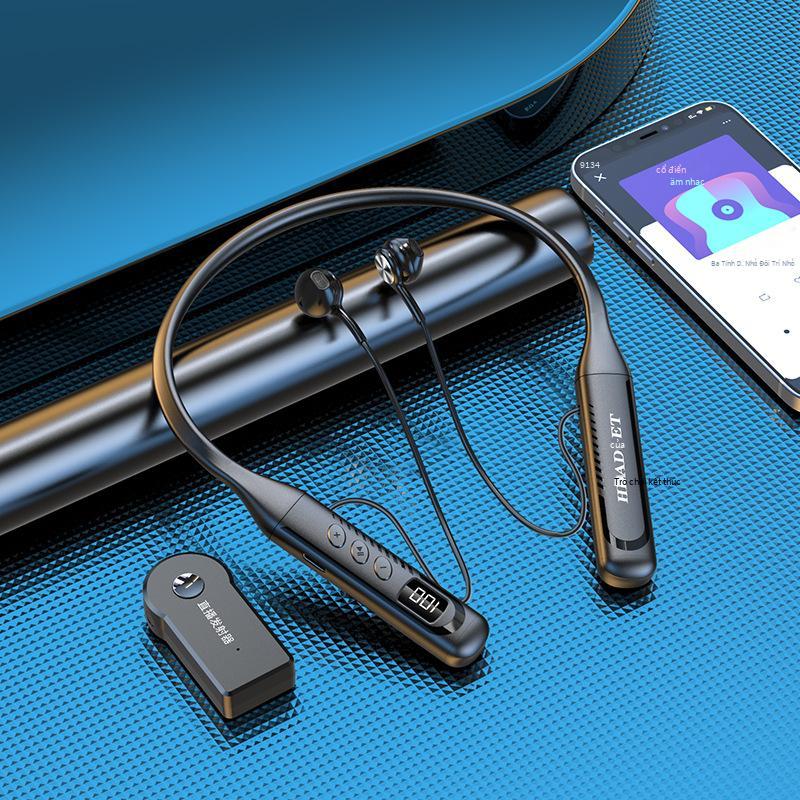 Ưu đãi đặc biệt Tai nghe màn hình phát sóng trực tiếp bán trong tai truyền 2.4G với pin lớn và thời lượng pin dài với màn hình kỹ thuật số Tai nghe Bluetooth không vào tai