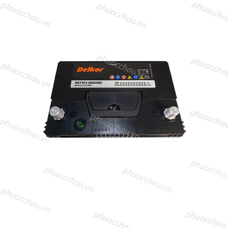 Ắc Quy Delkor DF70L (12V - 70Ah)