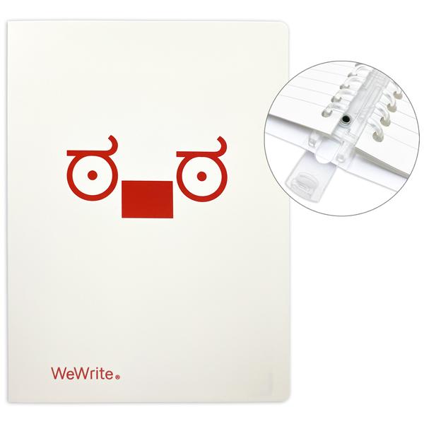 Sổ Còng ReadMe B5 - Kẻ Ngang - 80 Trang 80gsm - Ruột Có Thể Thay Thế - WeWrite 43235 - Màu Đỏ