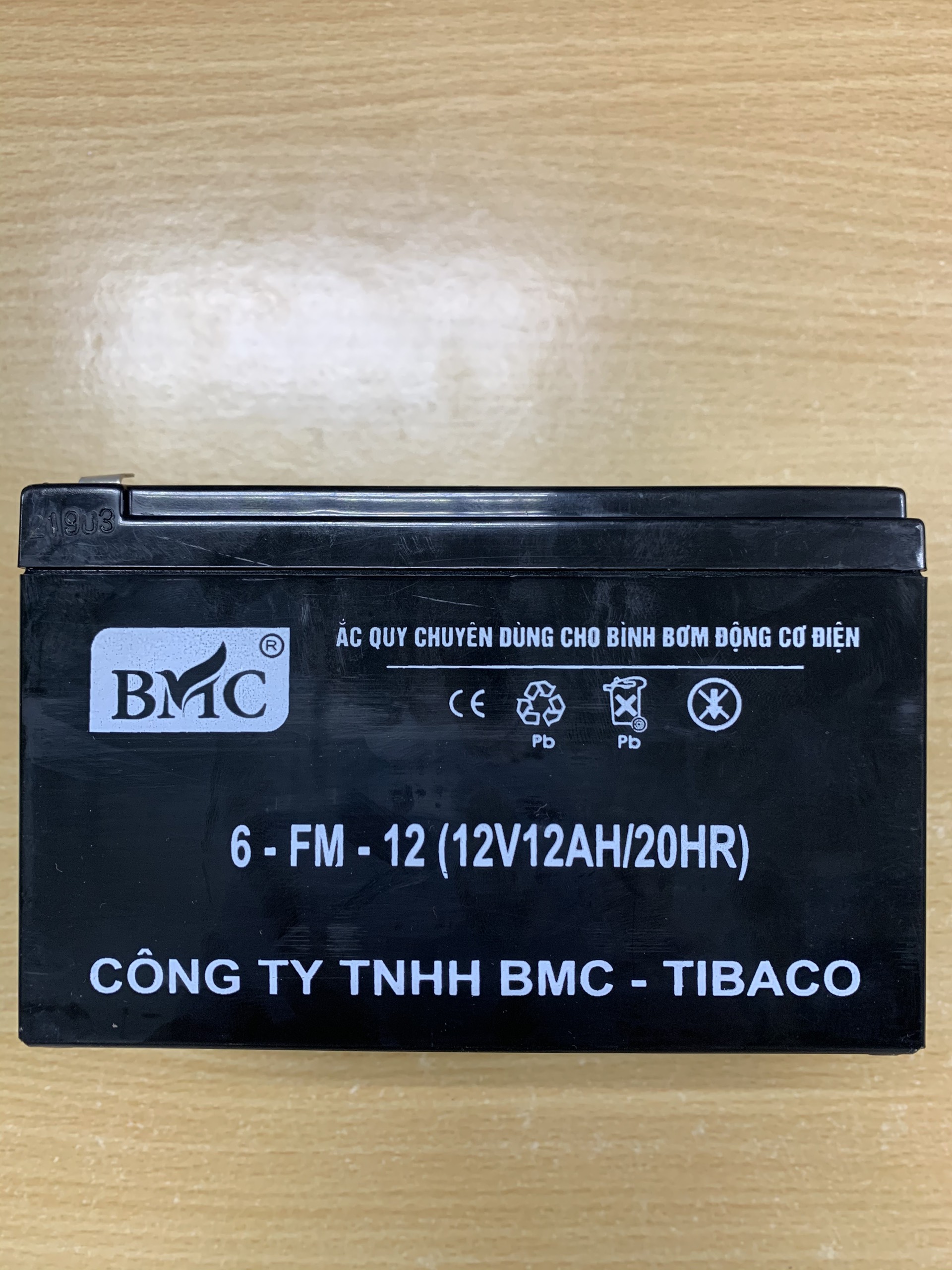 Ắc quy BMC 12V - 12AH (Dùng cho bình phun BMC 18L 2.0 Gold, BMC 18L 3.0)