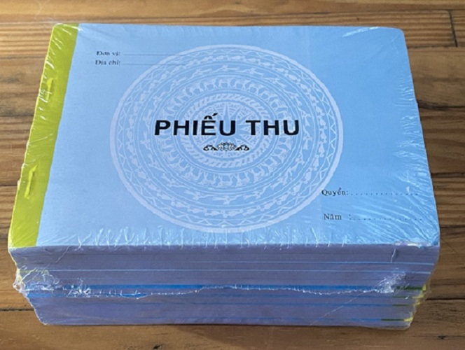 (Giao trong 2 giờ) phiếu thu 2 liên!