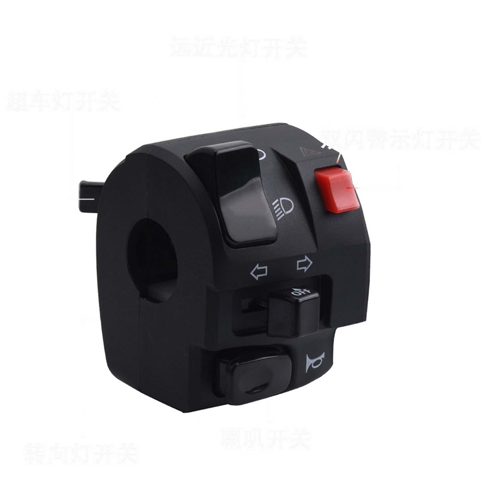 Motorcycle Switch 7/8 in 22mm Replaces Durable Button Parts Practical