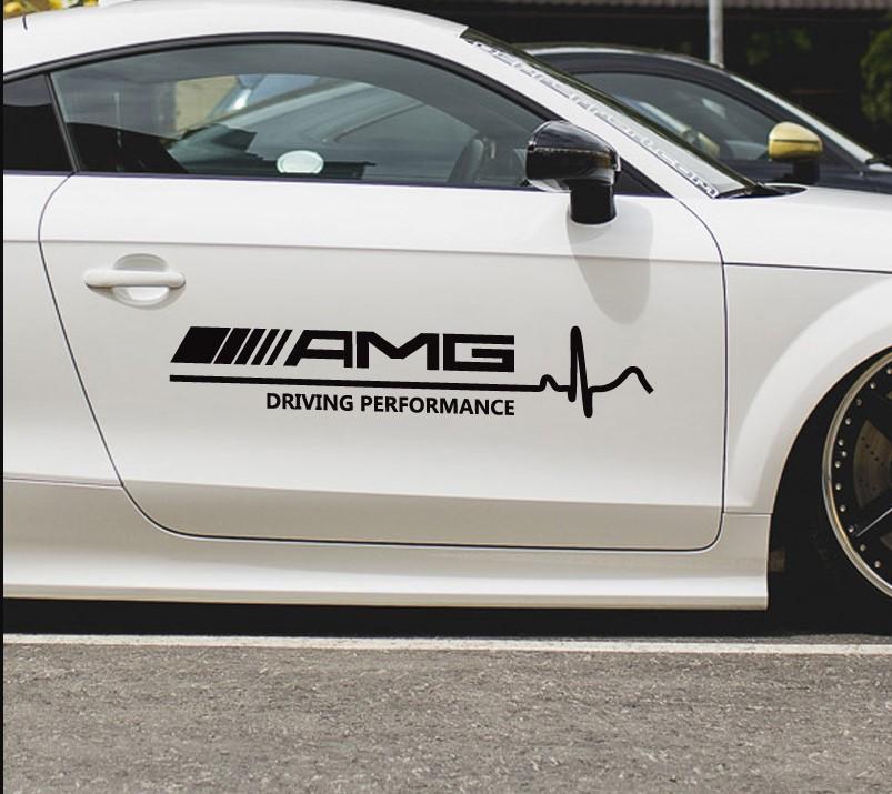 Đảm bảo chất lượng phù hợp với miếng dán cửa Mercedes-Benz Miếng dán chắn bùn AMG miếng dán thân miếng dán sửa đổi phản quang