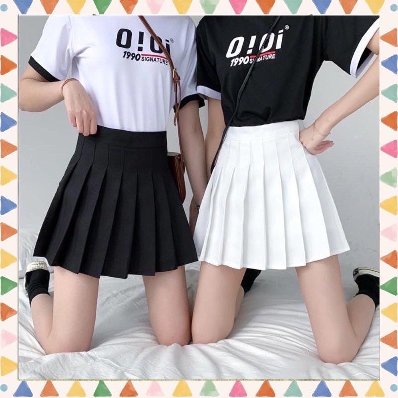 Chân váy Nữ/Chân váy xếp ly dáng chữ A lưng cao phong cách Hàn Quốc Unisex, Chân váy xếp ly Tennis siêu xinh ulzzang