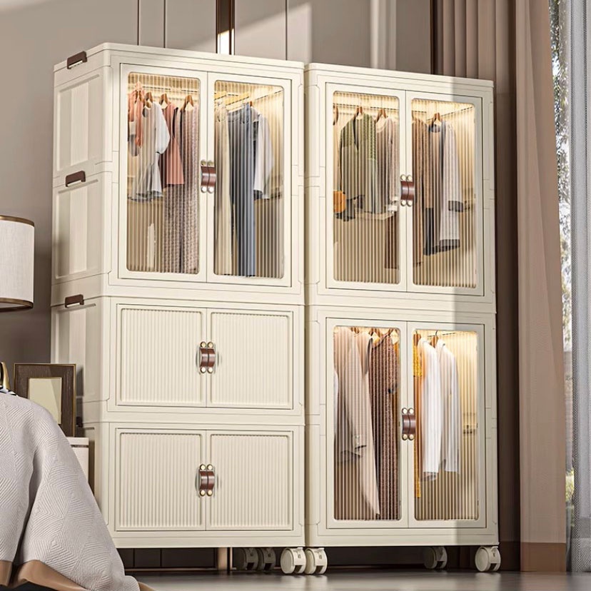 Tủ Đồ Chứa Quần Áo Cho Bé, Có bánh Xe Xoay 360 Độ Tiện Lợi, Tủ Nhựa Đa Năng