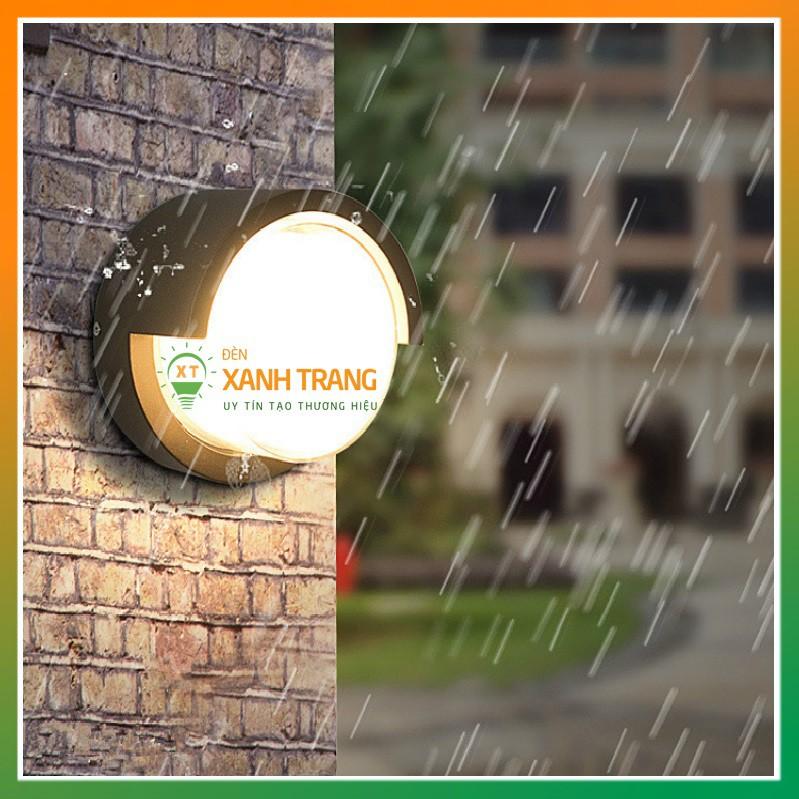 Đèn tường hiện đại nhôm đúc hình khối đèn hắt gắn tường chống nước ngoài trời 10W 3500K