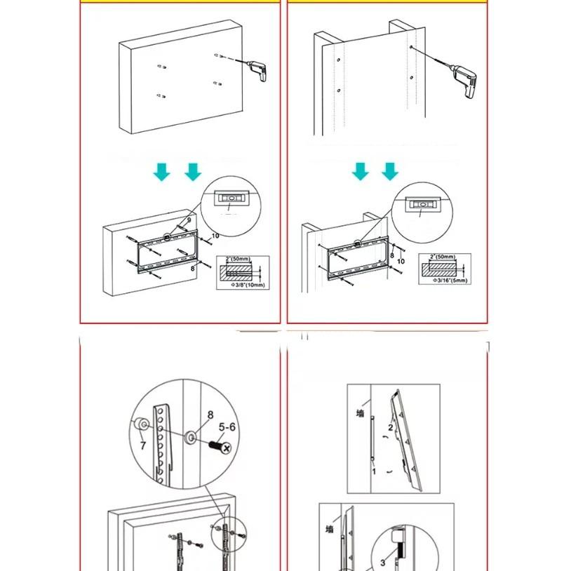 Giá treo tivi sát tường đủ size