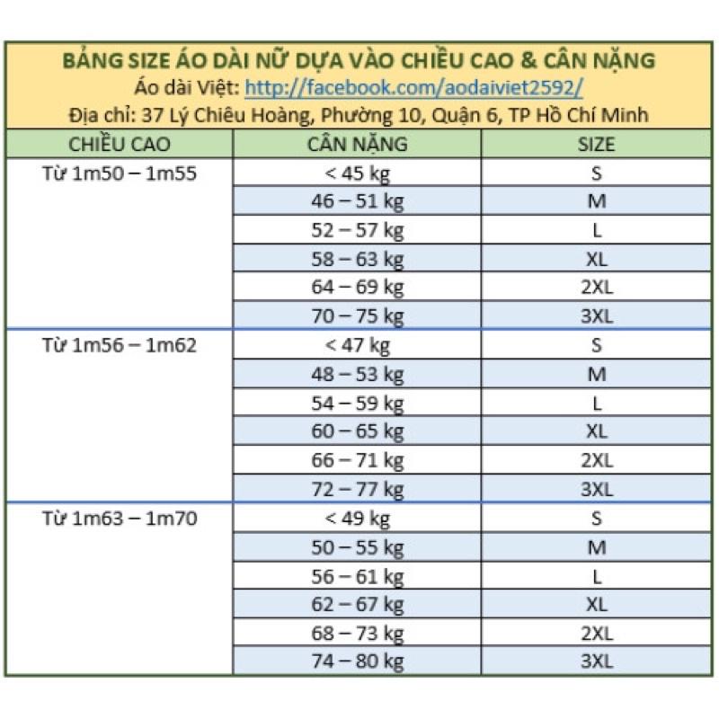 Áo dài may sẵn truyền thống đẹp hoa sứ