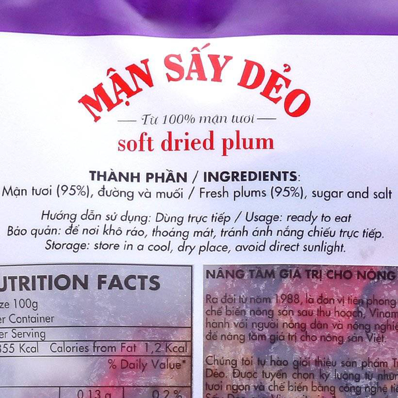 Mận Sấy Dẻo Vinamit (100g)