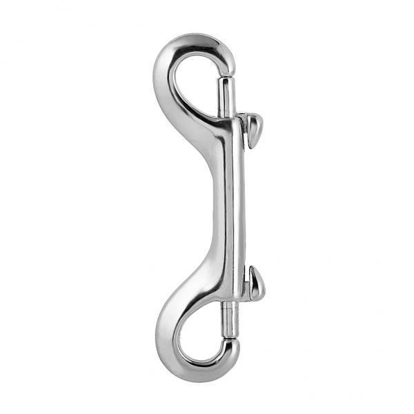 5xDiving Stainless Steel Double Ended Bolt Snap Buckle Metal Clip 90mm