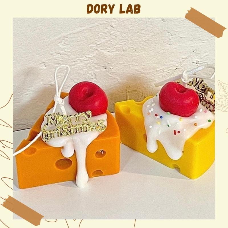 Nến Thơm Phô Mai Cherry Phong Cách Giáng Sinh - Dory Lab